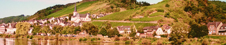 Die Dorfansicht von Klotten